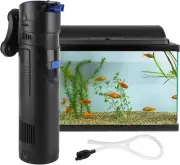 4-in-1 Aquarium Filter Pump 700 L/h with 9 W UVC Clarifier Internal Filter Aqua