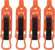 4 Pcs Shovel Holder Clamp Multipurpose Wall Mounting Brackets Car Accessories Axe Holder Mount Kit for Truck Trailer Roof Rack (Color : Orange)