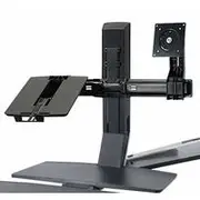 Ergotron 97-617 WorkFit Conversion Kit: Dual to LCD & Laptop (Up to 24" Monitor)