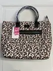 Trina Turk Tote Bag Purse Leopard Print Detachable Strap Vegan Leather NWT $148