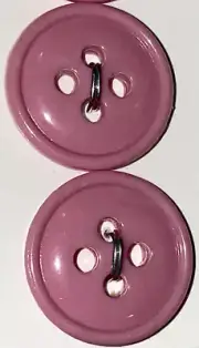 La Mode Buttons 5/8” 16mm Pink 4175 NOS