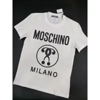 在飛比找蝦皮購物優惠-20ss MOSCHINO COUTURE 白 經典圖騰 短