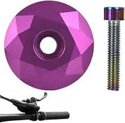 Bike Bowl Cover - Heavy Duty Cycling Cover, Front Fork Stem Top Caps | Lightweight Bike Bowl Cover, Aluminum Alloy Biking Headset Cover