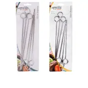 Appetito Chrome Skewers (Set of 6) - 10"/25cm