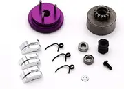 Clutch Flywheel Set (14T Gear, Clutch Plate, 3pin flywheel) for 1/8 RC car (Color : Q)