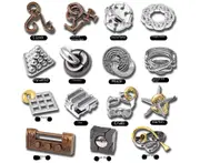 Educational unlocking toys Luban lock Kong Ming lock children's intelligence unlocking full set nine-chain horseshoe lock