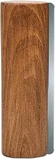 Horse Shedding Tool, Wood Handle Stainless Steel Teeth Shedding Brush 20x6.8x3.4cm, Ergonomic for Labrador Retriever, Samoyed, Horses, Effective