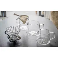 在飛比找ETMall東森購物網優惠-咖啡分享壺 簡約沖泡茶壺咖啡壺 耐熱不易碎 高硼硅玻璃壺