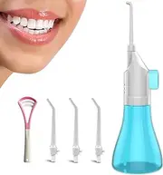 Water Dental Flosser Cordless for Teeth,Portable and Waterproof, Water Teeth Cleaner Picks for Home Travel,Cordless Advanced Water Flosser for Teeth-6 (3 Heads)