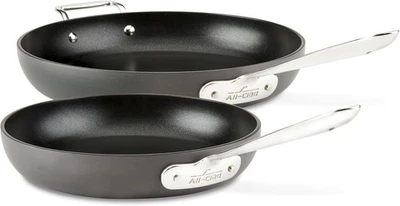 All-Clad HA1 Hard Anodized Nonstick 2 Piece Fry Pan Set 10, 12 Inch Induction Po
