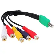 3.5mm Male to 5RCA Female Video Component Adapter Cable for BN39-01154