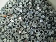 (100) 7/16 -14 HEX LOCK NUTS ZINC COATED NYLON INSERT 100 PIECES 7/16''NUTS