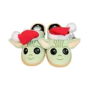 Star Wars Mandalorian Baby Yoda Child Slippers Christmas Hat Size Child XXL 4-5