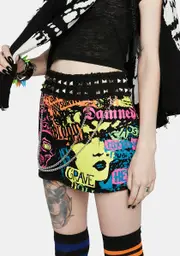 [Current Mood] Louder Now Patchwork Mini Skirt