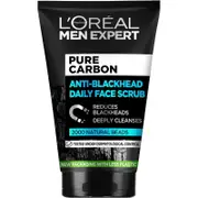 L'Oréal Paris Men Expert Pure Power Face Scrub For Men, Exfoliating Blackhead Wash, for Oily Skin and Breakouts, 100ml