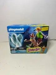 Playmobil Scooby Doo Shaggy & Scooby with Ghost Hunt Mystery Action Figure Set