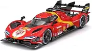 [Bburago] 1/24 Ferrari Racing - 499P LMH 2023#51 - Red - Novelty 2024: Fire The Adrenaline of The Race with This Extravagant Replica That captures The Speed and Power of The #51