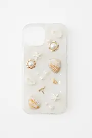 [Typo] Typo - Trinket Phone Case Iphone 13/14/15 - Trapped coastal icons / clear SOLID TRAPPED COASTAL ICONS / CLEAR