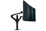 TODO Aluminium Dual Monitor Stand Desk Clamp Mount Bracket VESA 75-100mm up to 32"