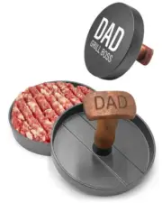 New Soho Gift Co. Dad Grill Boss Hamburger Press Patty Maker Burger Mold