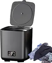 10L Fully Automatic Portable Washing Machine - 4-in-1 Compact Washer with Drain Pipe, Intelligent Cleaning, 4 Speed Adjustments & LCD Touch Control for Travel, Apartments, Home Use