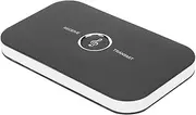 XUMIUZIY Transmitter Receiver, 2 in 1 Wireless 3.5MM Voice Prompts Transmitter Receiver with 300mA Battery A2DP Noise Reduction Adapter Converter