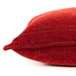 香奈兒絨棉抱枕 45x45cm 紅色款