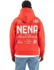 [Nena & Pasadena] United Relaxed Hoodie in Red