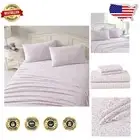 Luxury King Size Cotton Flannel Sheet Set - Pink Paisley Design for Cozy Comfort