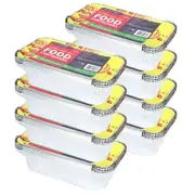 48pc Topchef Home Kitchen Disposable Aluminium Foil Takeaway Container W/Lids
