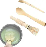 Generisch Krmoau Tea Preparation Tools, Japanese Matcha Whisk Set, Matcha Whisk Holder, Traditional Matcha Starter Set for Women, Men and Home
