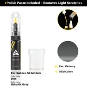 Touch Up Paint For Subaru All Models ZCD Galactic Gray With Polish Paste