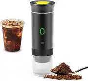 xinyee Portable Coffee Machine for Car Home Travel 3 in 1 Cordless Electric Coffee Maker Work With Capsule and Ground Coffee 15Bar Mini Cold Brew and Heating Coffee Maker with 150ml Cup