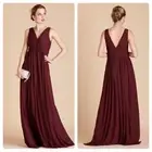 Birdy Grey Lianna Knot Front Sleeveless Bridesmaid Dress in Cabernet Size XS NWT