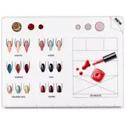 Acrylic Nail Mat Silicone Training Sheet Flexible Roll Up Pad for Acrylic