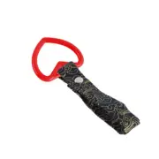 Car Accs JDM Heart Shape TSURIKAWA Red Ring Black Clouds Nylon Handle Strap
