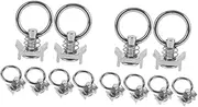 Angoily 2sets Single Fitting for Strong Fitting for Cargo Tie Downs Compact Design 6pcs*2