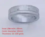 1Pc Milling Machine 0-100mm Lathe Scale Ring Metal Dial Machine Part 48*60*T16mm