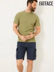 FatFace Bude Navy Cargo Shorts (E80225) | $106
