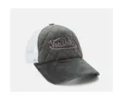 Von Dutch Cap Cape Hat Adult Adjustable Gray Pink Rhinestone (ZA-C11)
