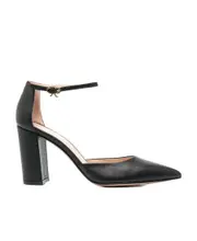 Piper Anklet 100mm leather pumps 41 Black