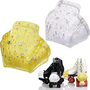Lenwen 4 Pieces Toe Cap Guards Protectors Roller Skate Cap Protectors Roller Skate Toe Caps Skate Protectors Roller Skate Toe Guards for Quad Roller Skate Protection