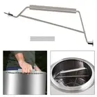 Fire Pit Handle Accessory for Stove Moving Stove Heat Resistant Metal for Garden