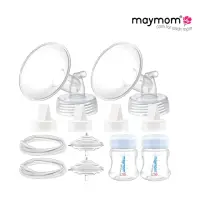在飛比找momo購物網優惠-【Maymom】電動吸乳器專用5in1配件組+PP奶瓶(適用