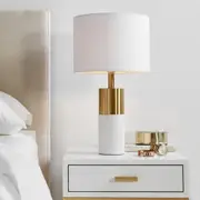 Lane Table Lamp White/Brass 12226