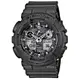 【CASIO】G-SHOCK 超人氣金屬光澤迷彩紋路雙顯錶(GA-100CF-8A)正版宏崑公司貨