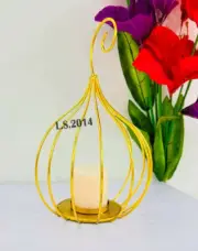Metal Candle Holder for Home Decorative Gold Candlestick for Living Room Decor