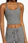 Beyond Yoga Spacedye Slim Racerback Cropped Tank NWT $66 Black/White Large