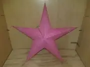 24" PINK Paper Star Hanging Lantern Lamp (Light Cord Is NOT Included) #5