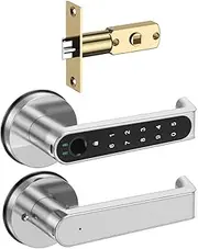Smart Lock, Digital Door Lock Electronic Security Smart Lock Biometric Fingerprint Scanner Lock Gate Latch for Home House Office,for Bedroom Hotel Office Apartment FANDIAO
